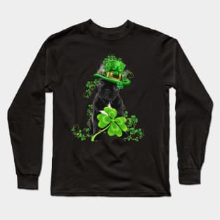 Lucky French Bulldog Shamrock St Patrick's Day Long Sleeve T-Shirt